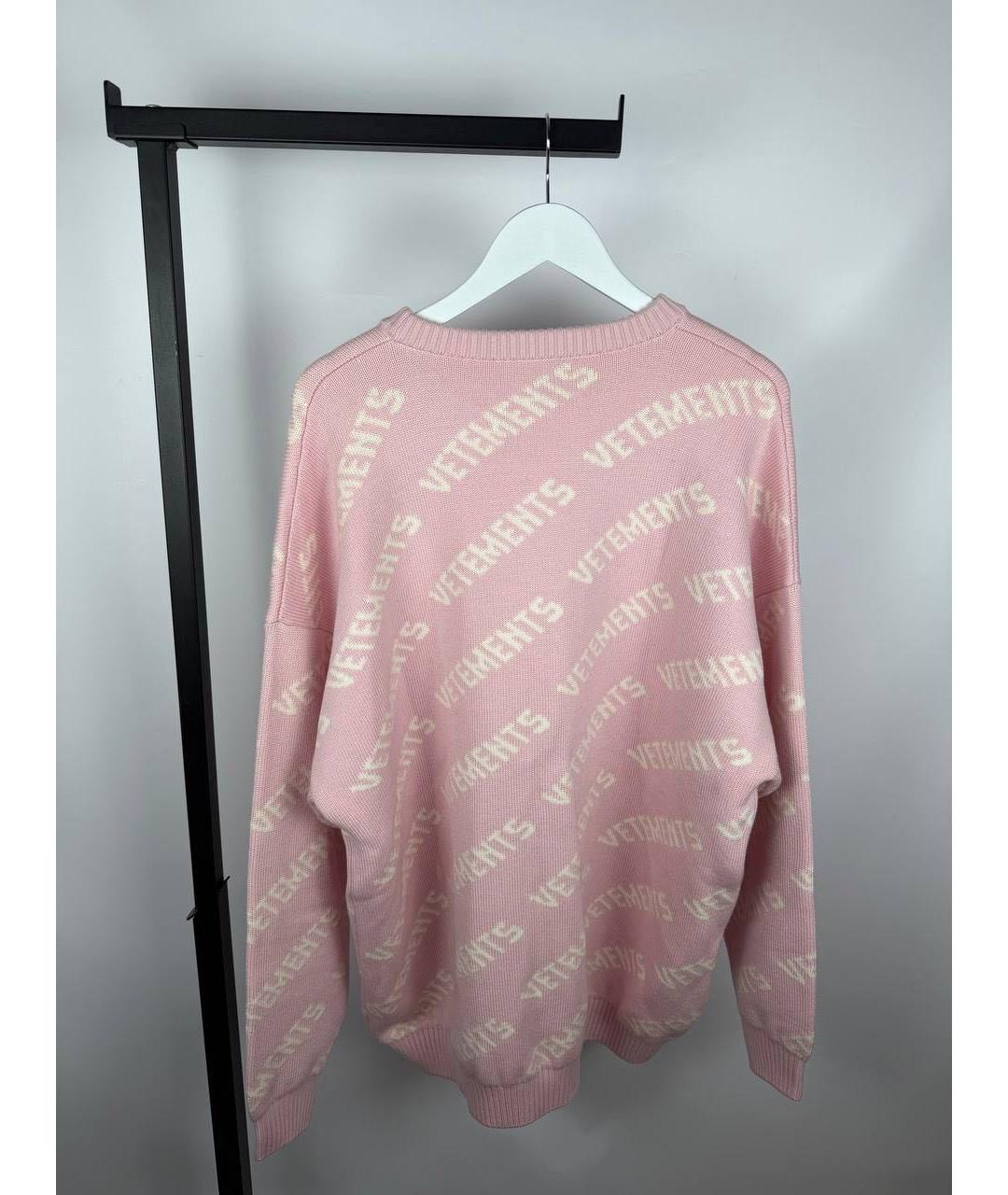 VETEMENTS Розовый шерстяной джемпер / свитер, фото 8