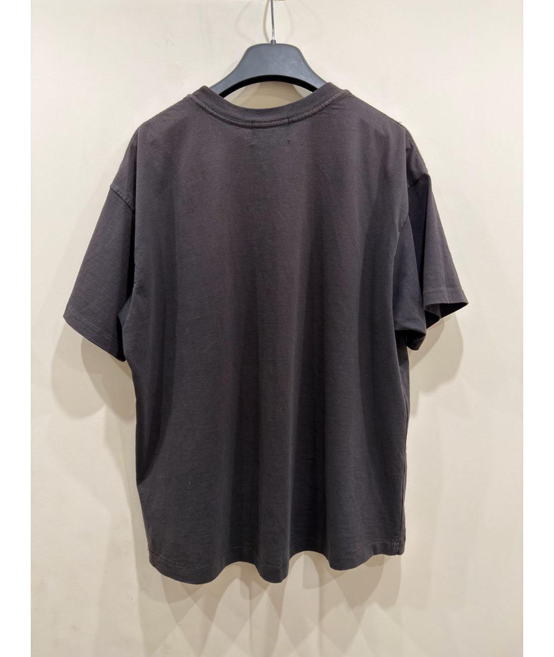 Enfants Riches Déprimés Антрацитовая хлопковая футболка, фото 2