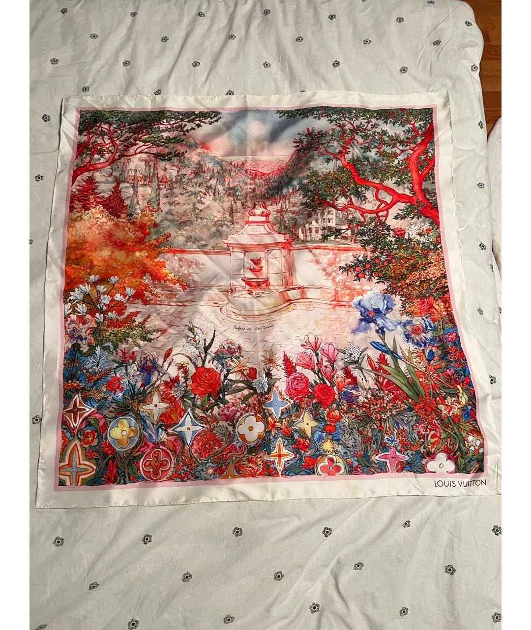 LOUIS VUITTON Мульти шелковый платок, фото 8