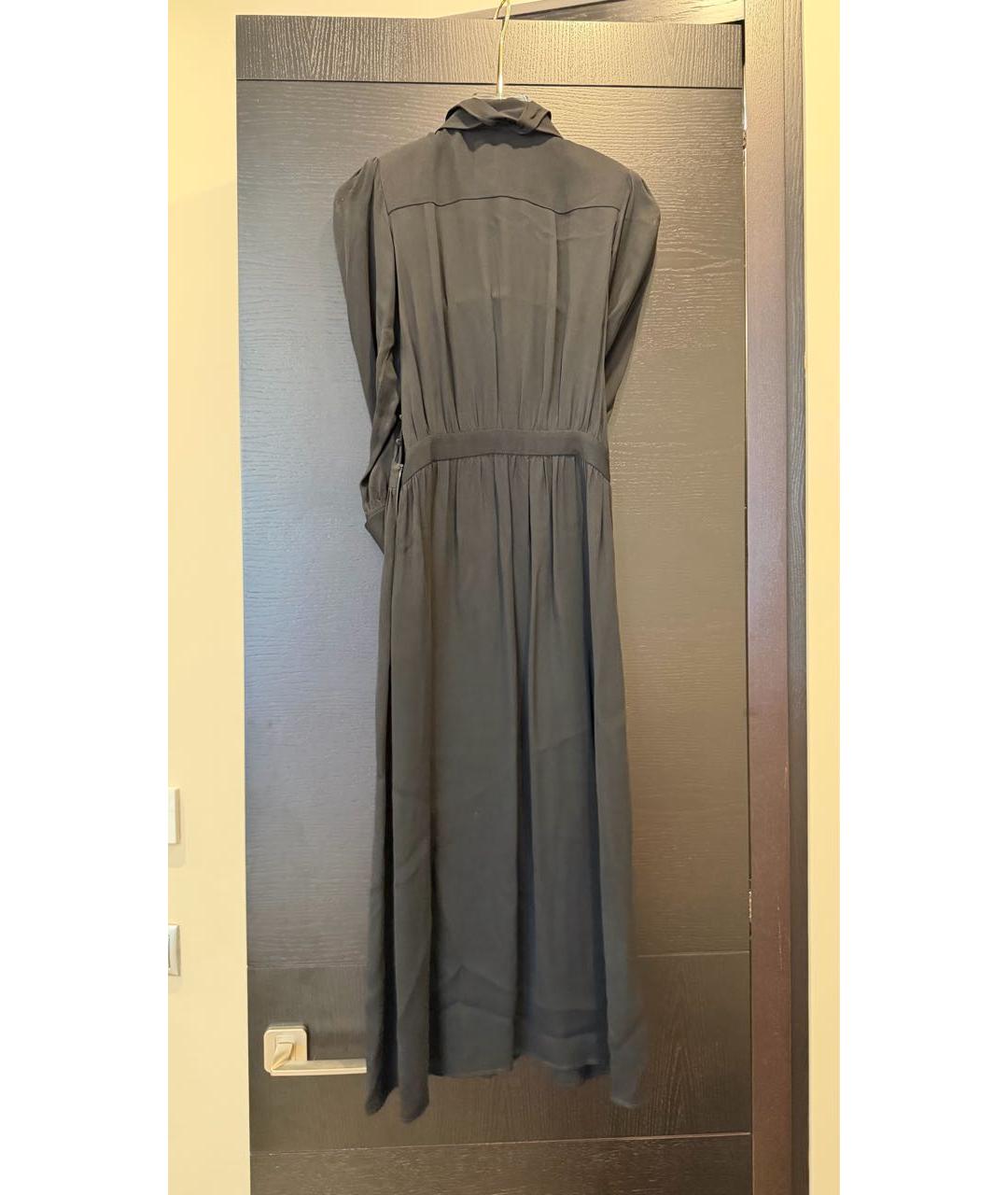 ELISABETTA FRANCHI Черное вискозное коктейльное платье, фото 2