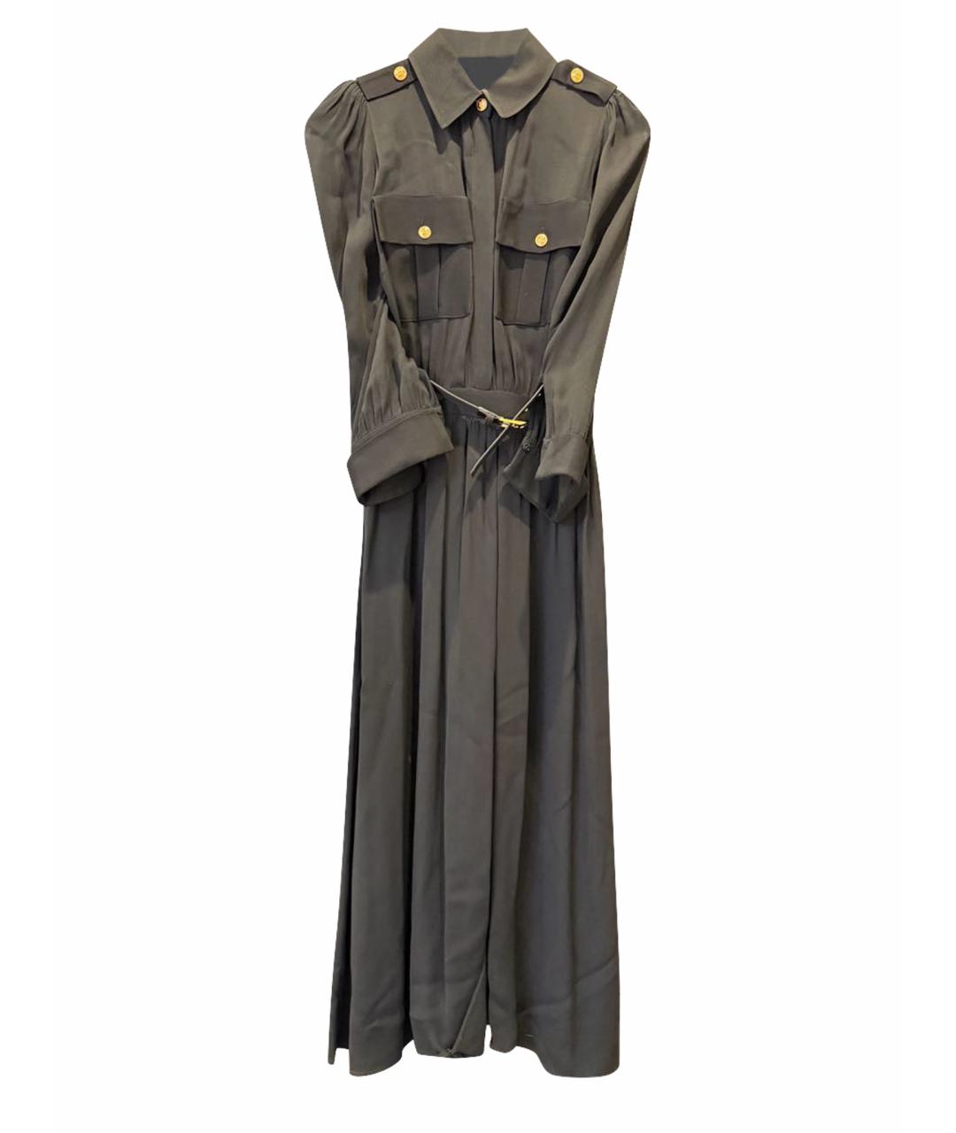 ELISABETTA FRANCHI Черное вискозное коктейльное платье, фото 1