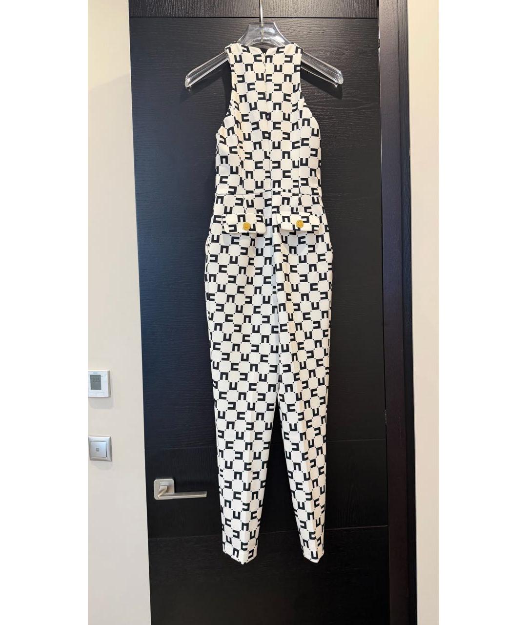 ELISABETTA FRANCHI Бежевый полиэстеровый комбинезон, фото 2