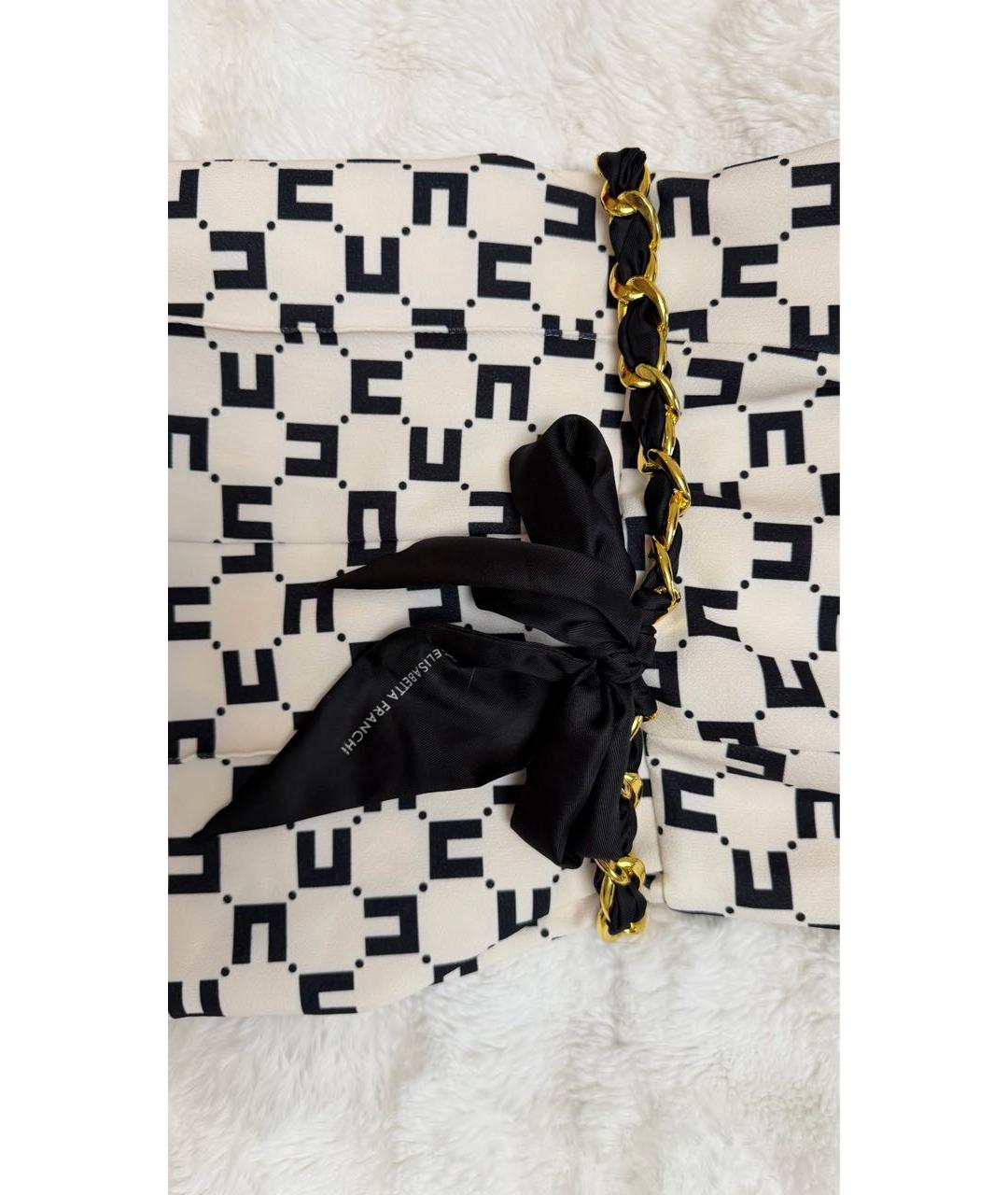 ELISABETTA FRANCHI Бежевый полиэстеровый комбинезон, фото 6