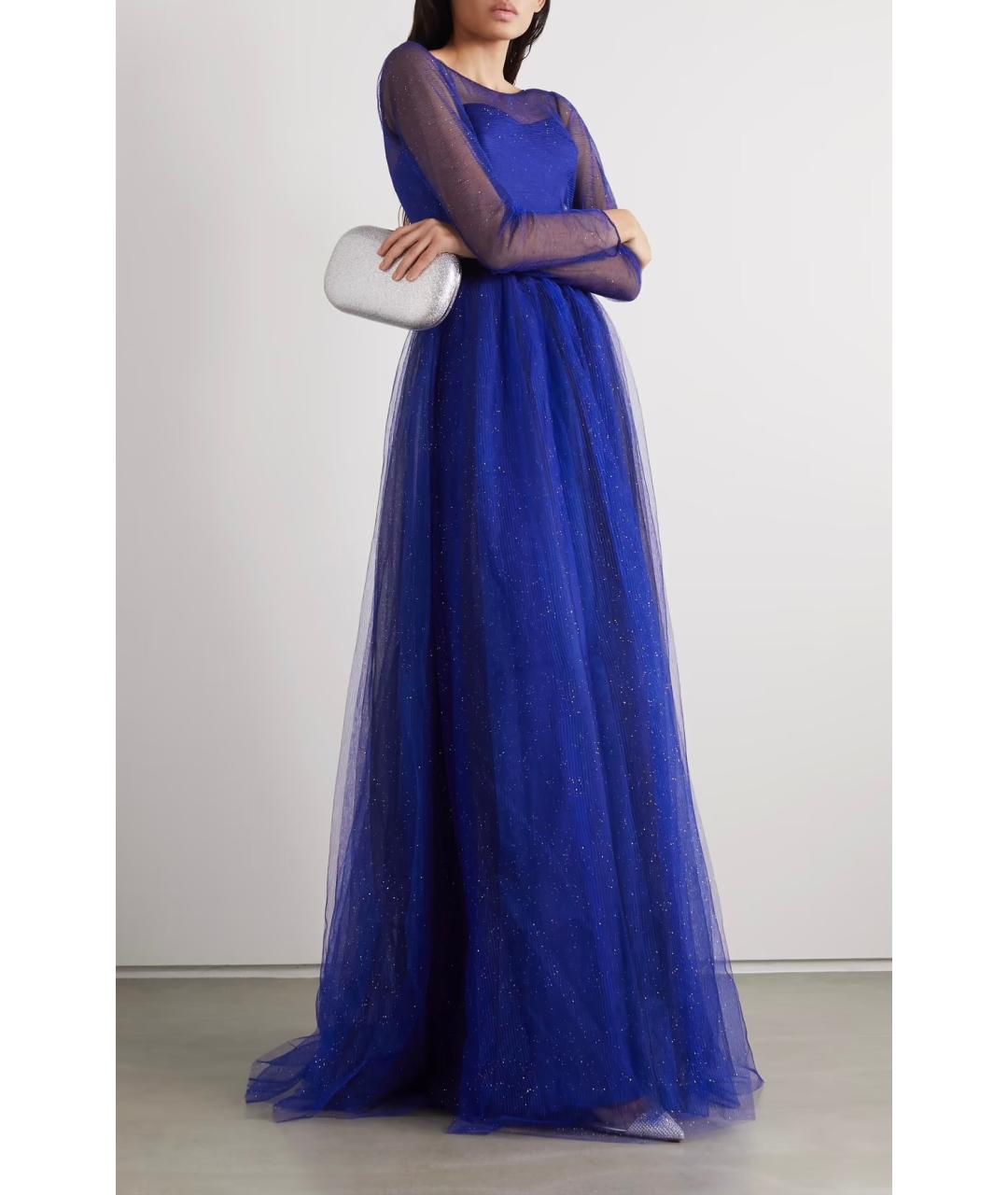 RASARIO Синее атласное коктейльное платье, фото 2