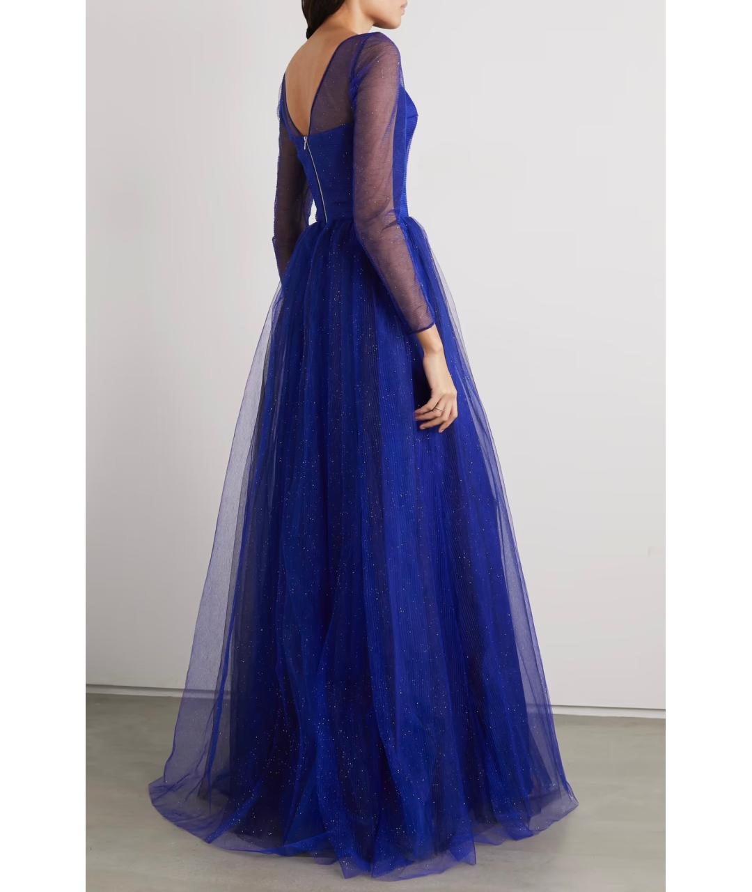 RASARIO Синее атласное коктейльное платье, фото 3