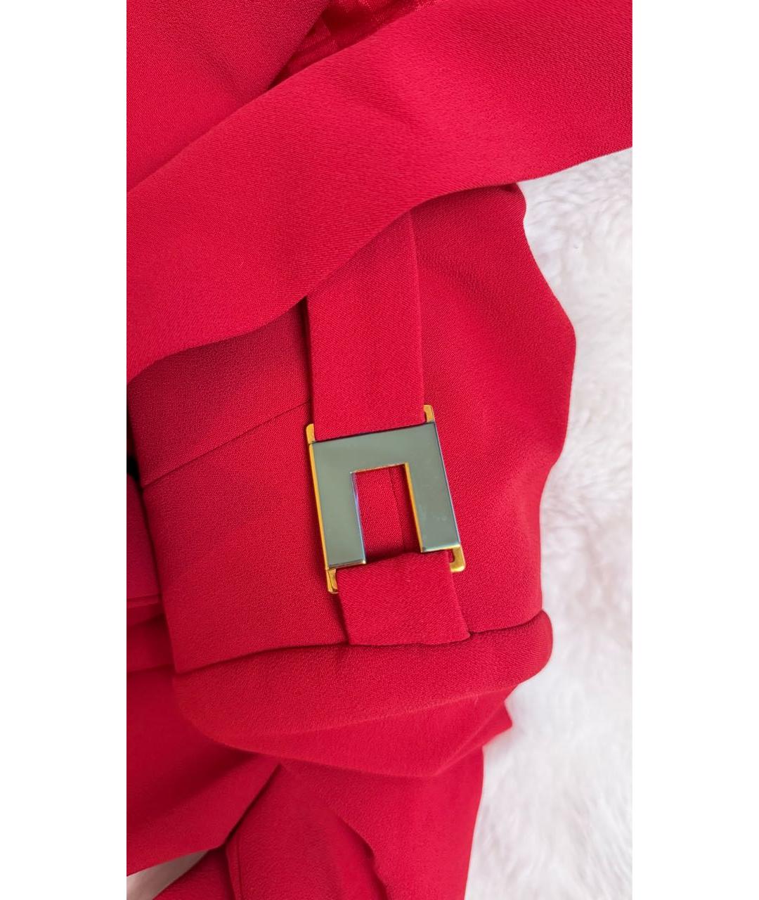 ELISABETTA FRANCHI Красный полиэстеровый комбинезон, фото 4