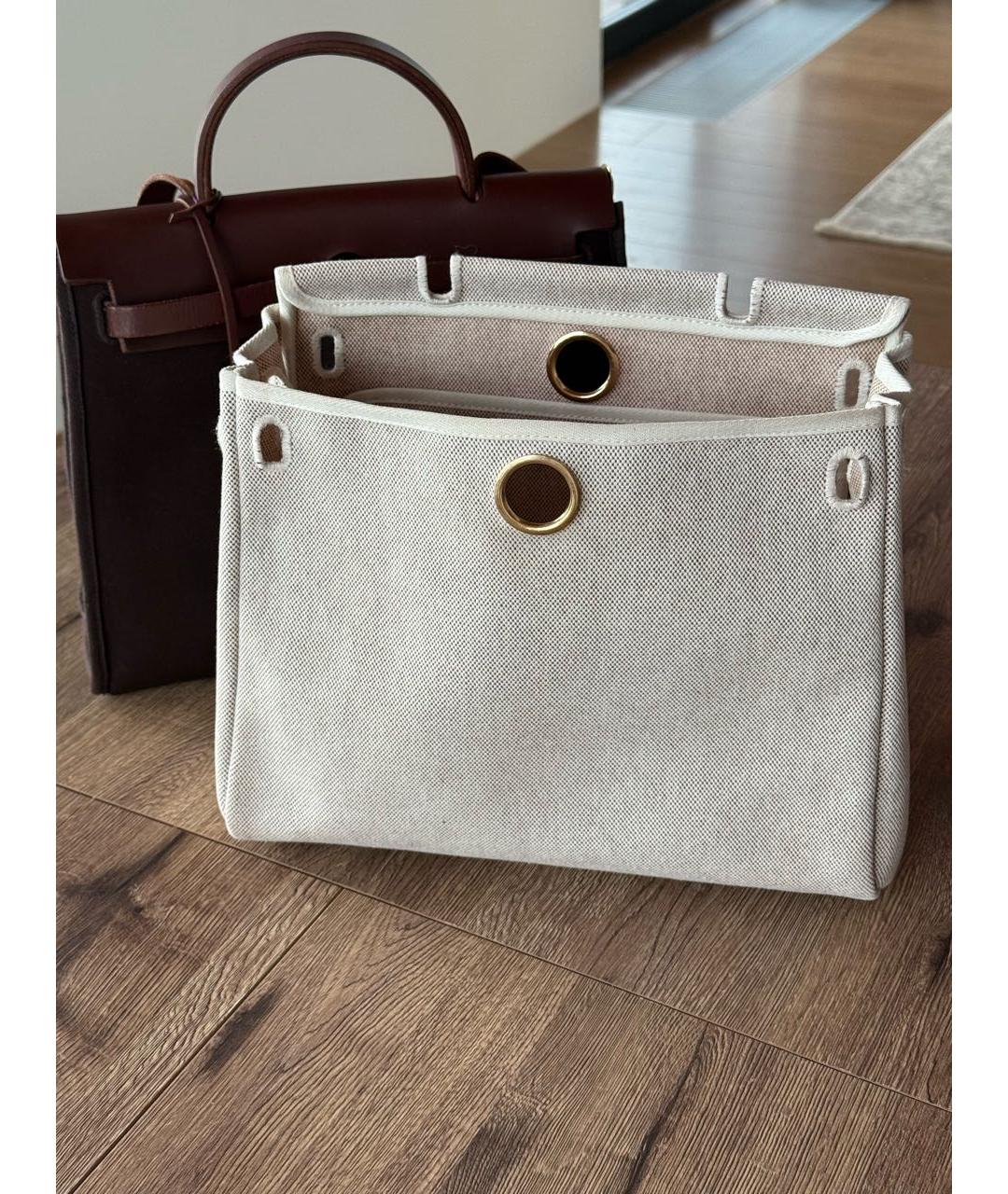 HERMES Коричневая кожаная сумка через плечо, фото 4