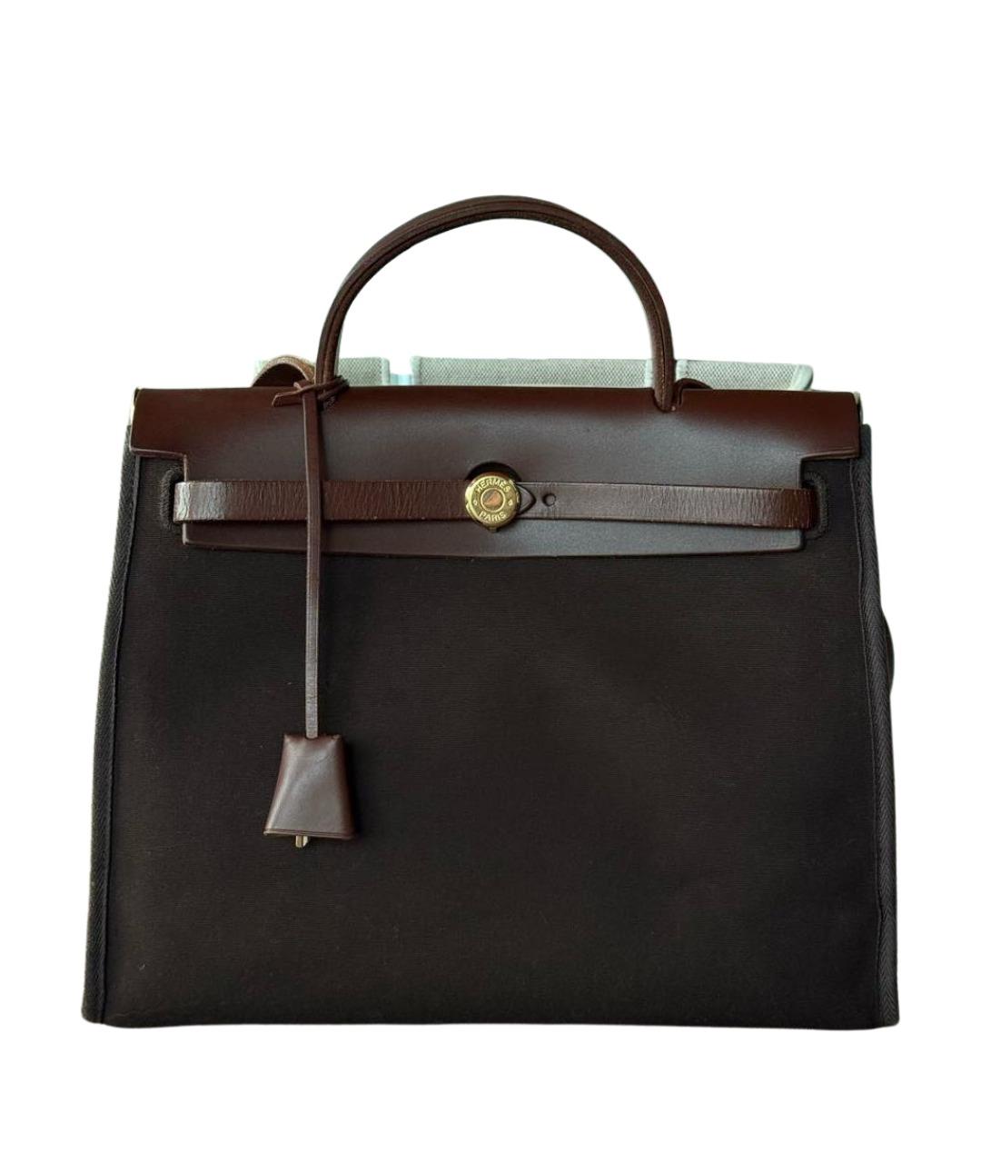 HERMES Коричневая кожаная сумка через плечо, фото 1