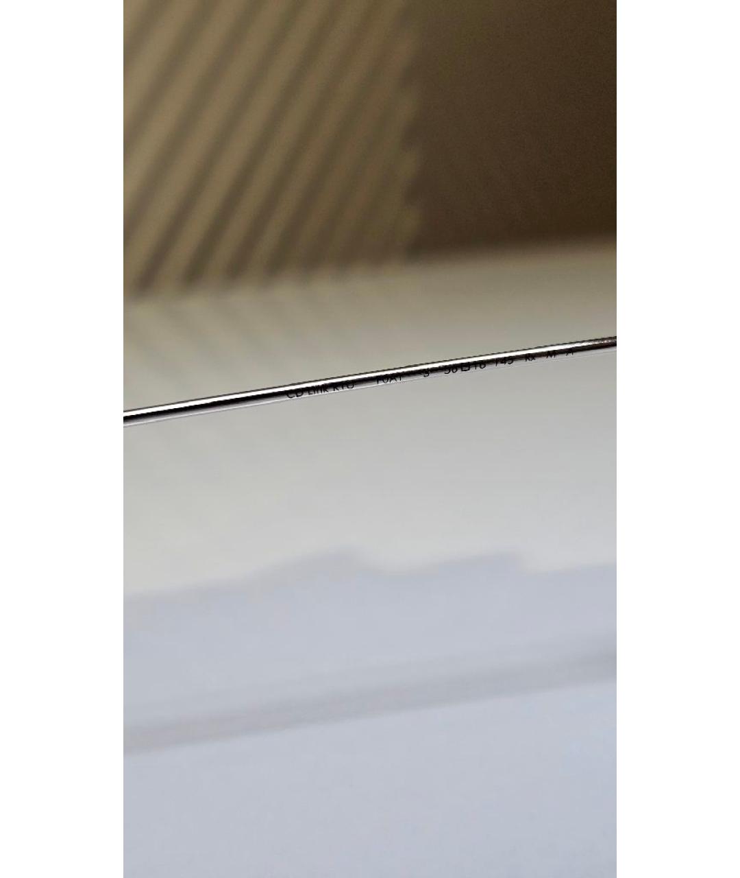 CHRISTIAN DIOR Серебряные металлические солнцезащитные очки, фото 7