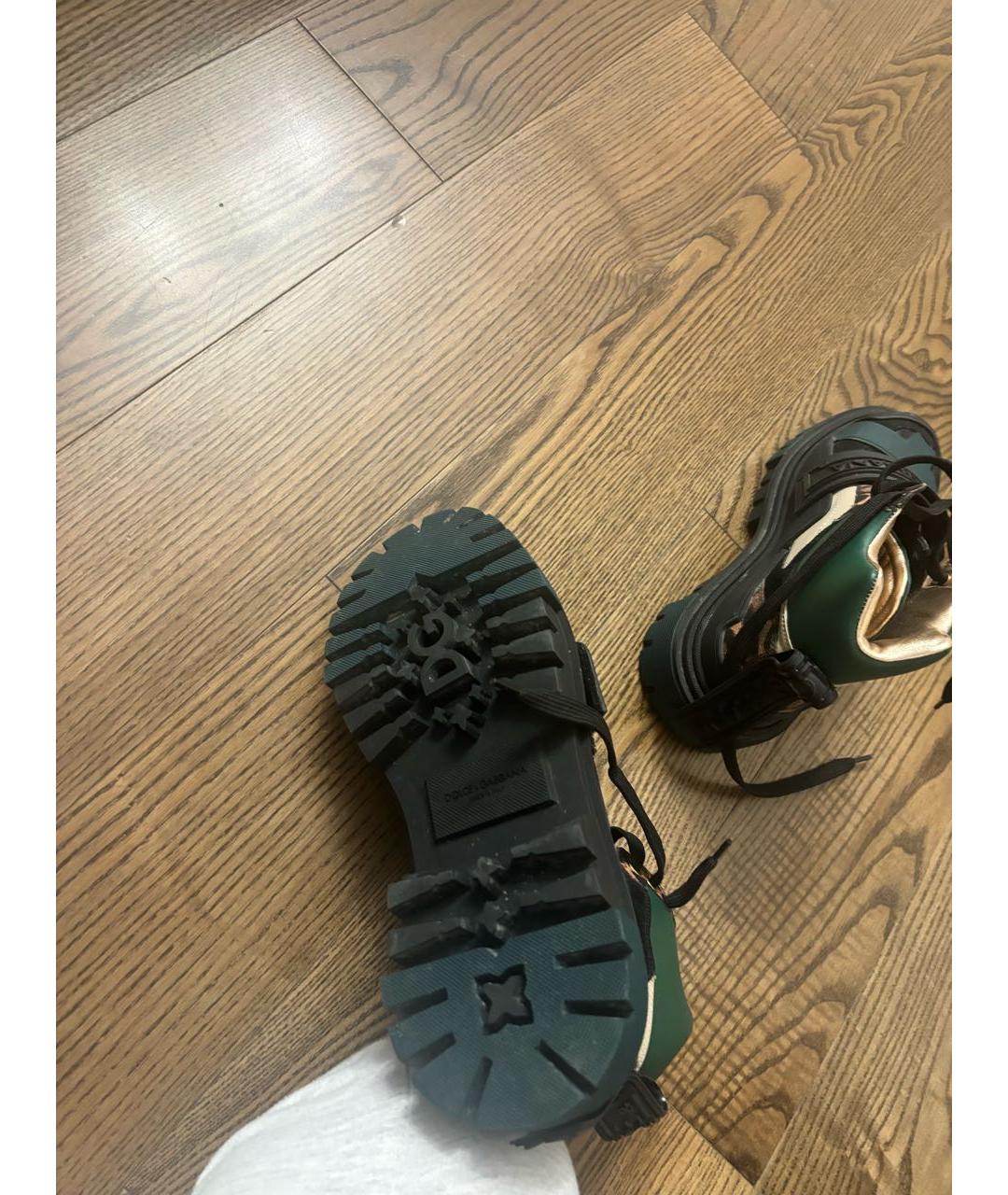 DOLCE&GABBANA Черные кожаные ботинки, фото 8