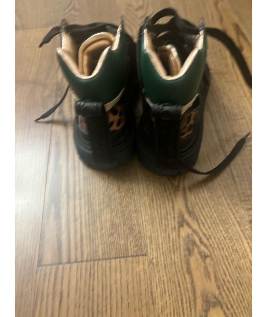 DOLCE&GABBANA Черные кожаные ботинки, фото 6