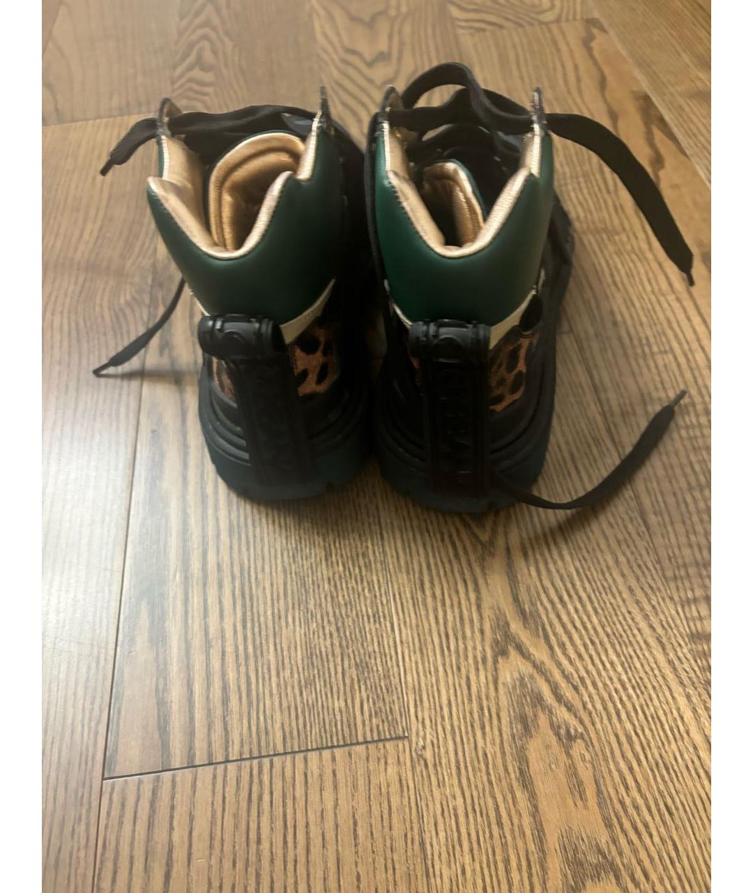 DOLCE&GABBANA Черные кожаные ботинки, фото 5