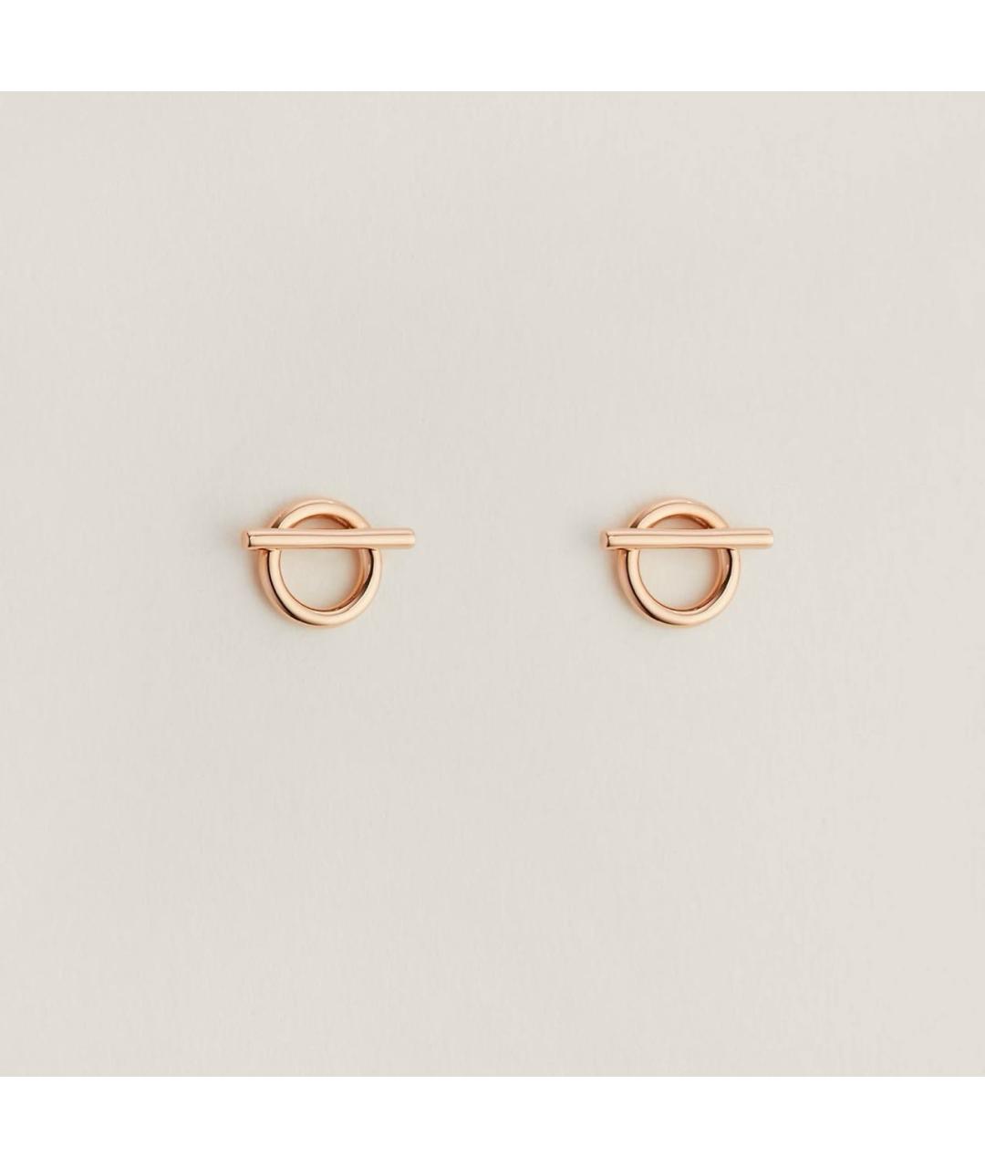 HERMES Золотые серьги из розового золота, фото 7