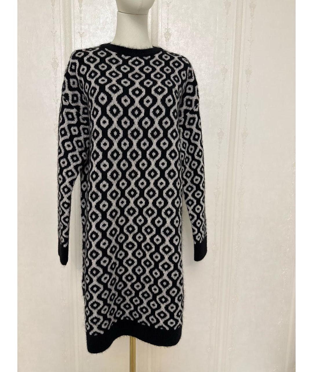 'S MAX MARA Черное шелковое повседневное платье, фото 6