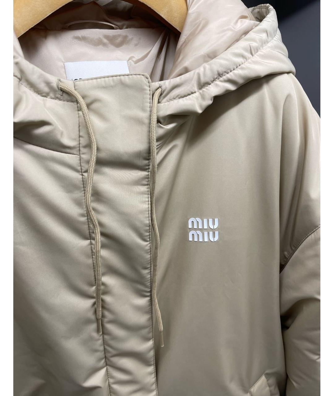 MIU MIU Бежевая куртка, фото 2