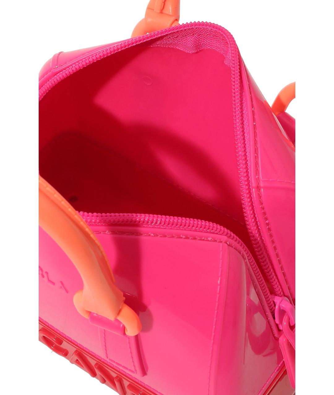 FURLA Розовая синтетическая сумка через плечо, фото 4