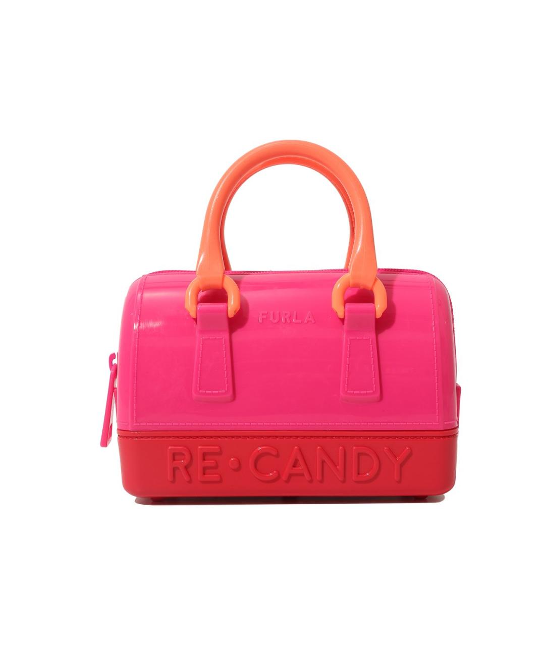 FURLA Розовая синтетическая сумка через плечо, фото 8