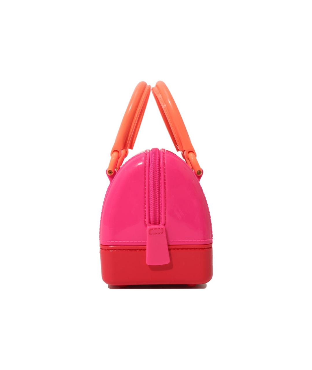 FURLA Розовая синтетическая сумка через плечо, фото 5