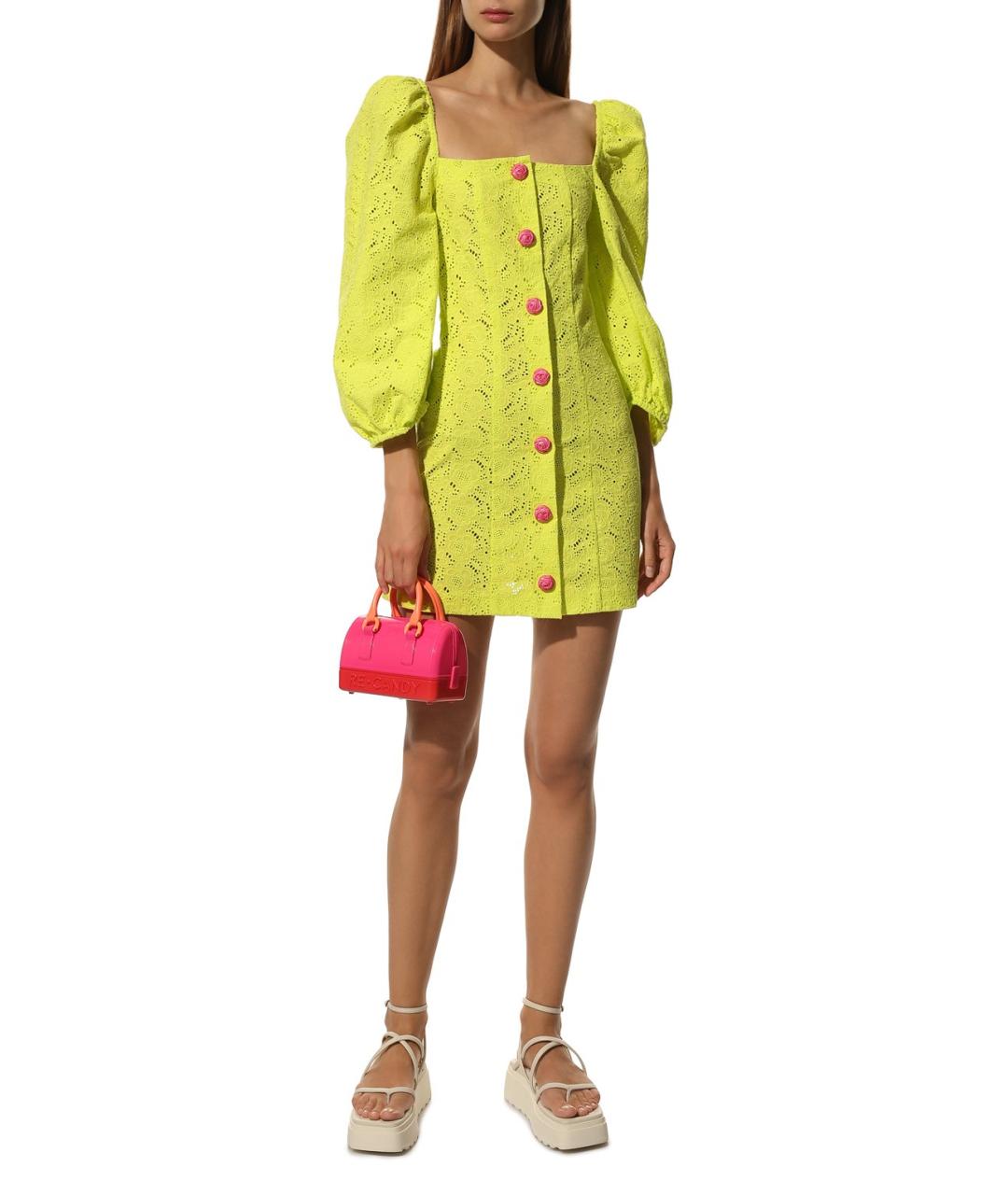 FURLA Розовая синтетическая сумка через плечо, фото 7