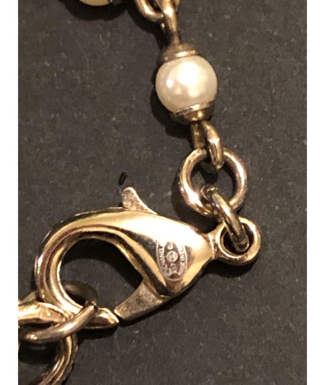 CHANEL Белое металлическое колье, фото 4