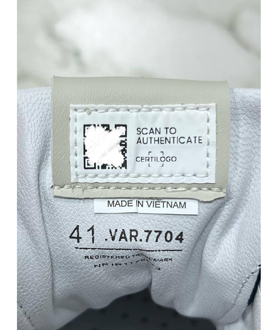 PREMIATA Коричневые кожаные низкие кроссовки / кеды, фото 4