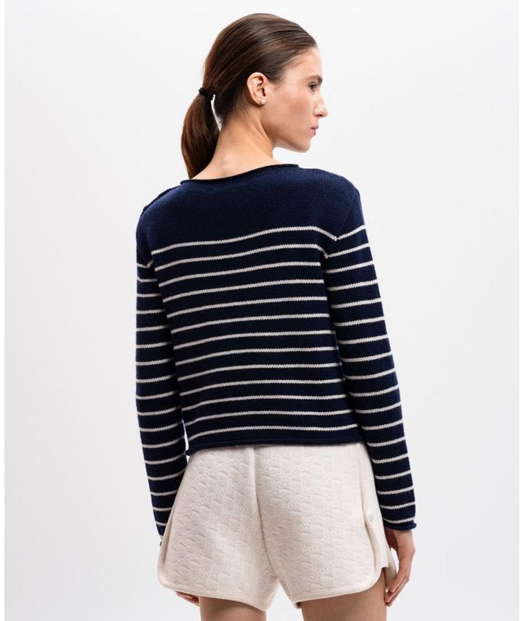 CHRISTIAN DIOR Темно-синий кашемировый джемпер / свитер, фото 2