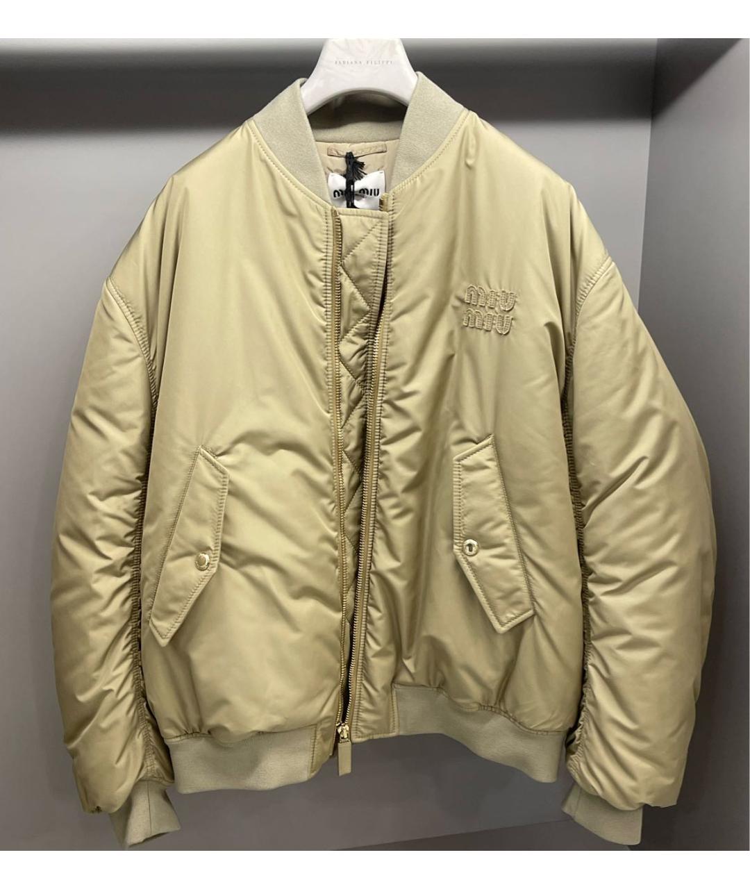 MIU MIU Бежевая куртка, фото 7