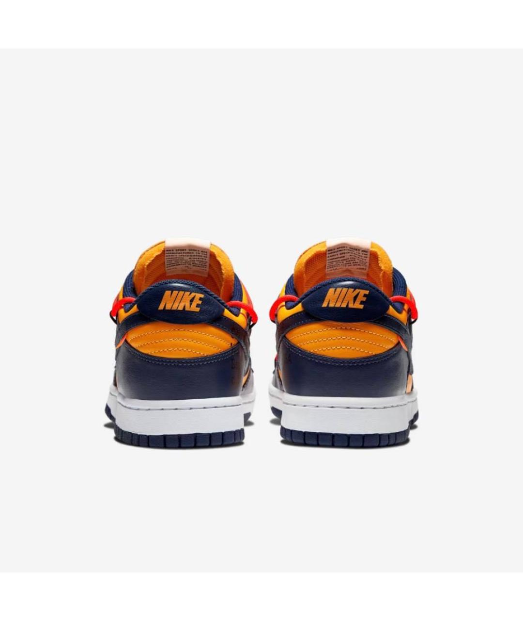 NIKE X OFF-WHITE Мульти кожаные низкие кроссовки / кеды, фото 4