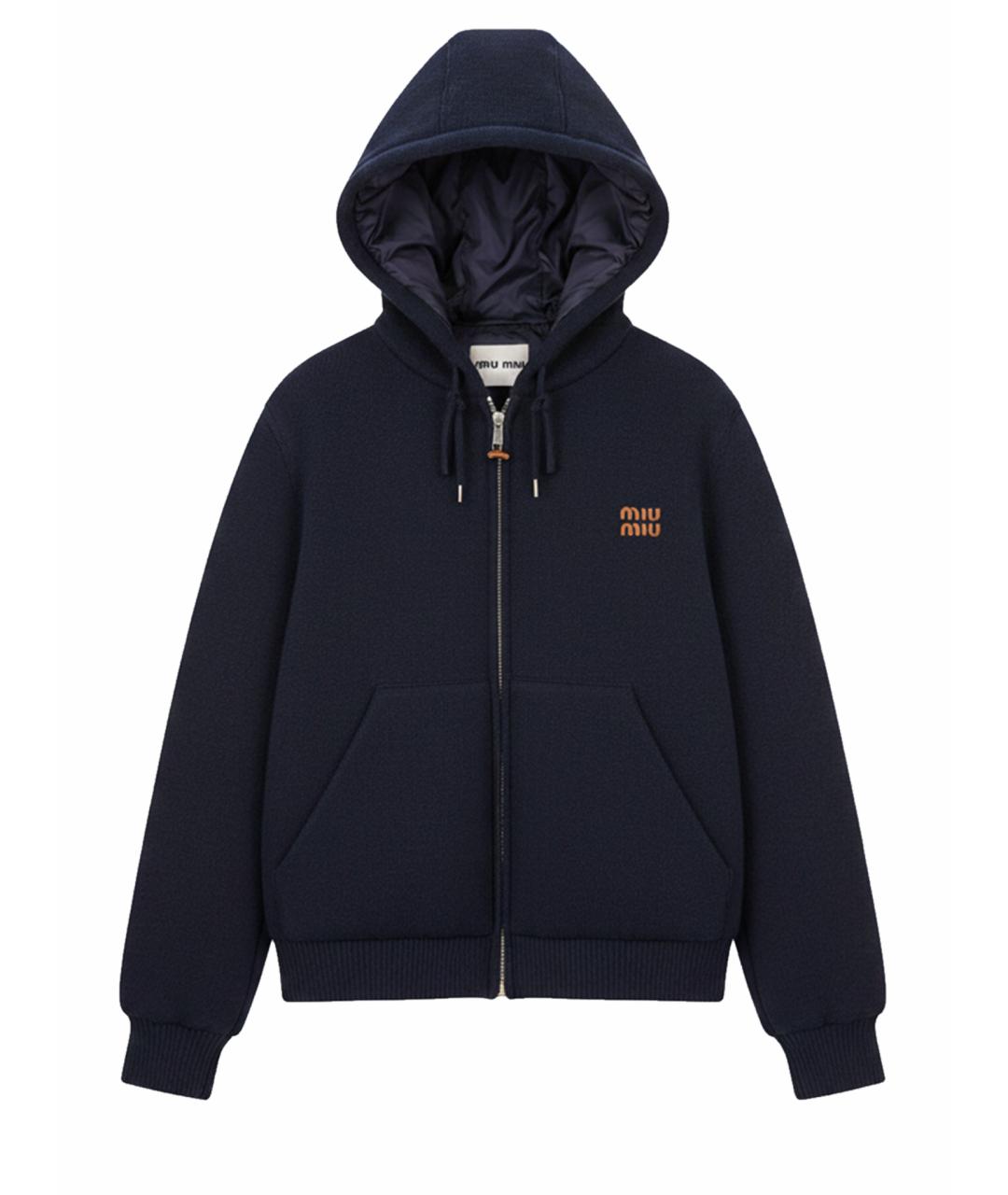 MIU MIU Темно-синяя куртка, фото 1