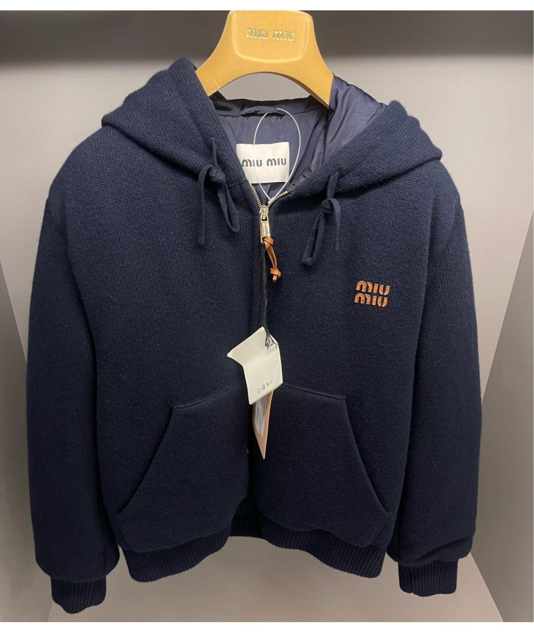MIU MIU Темно-синяя куртка, фото 7