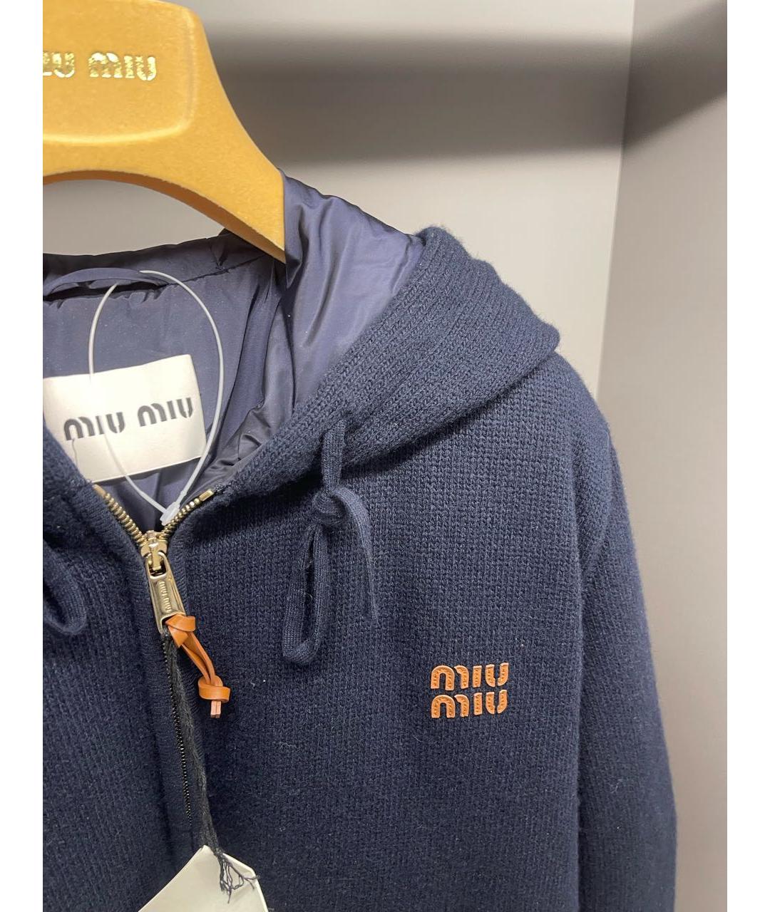 MIU MIU Темно-синяя куртка, фото 2
