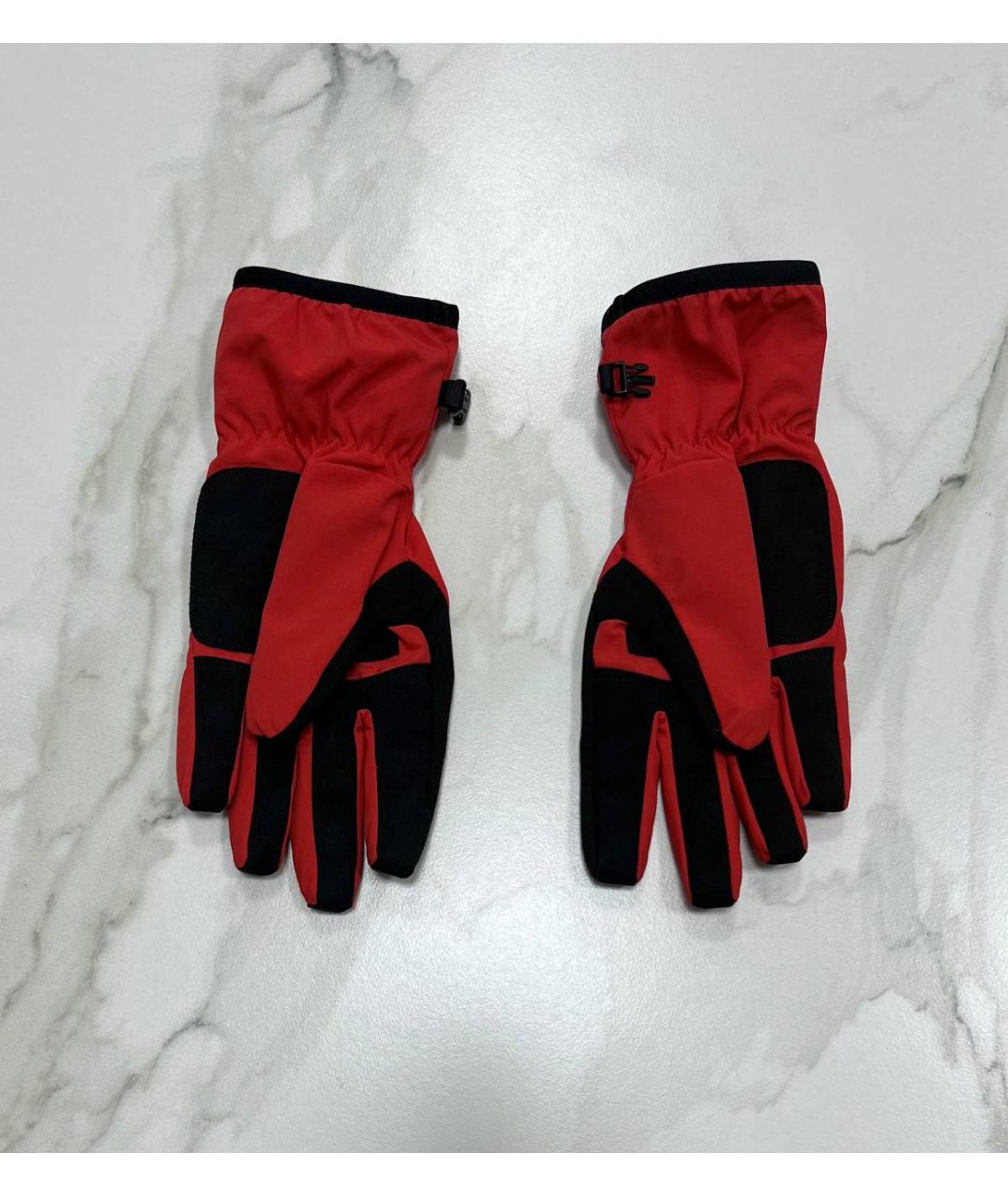 STONE ISLAND Красные синтетические перчатки, фото 4