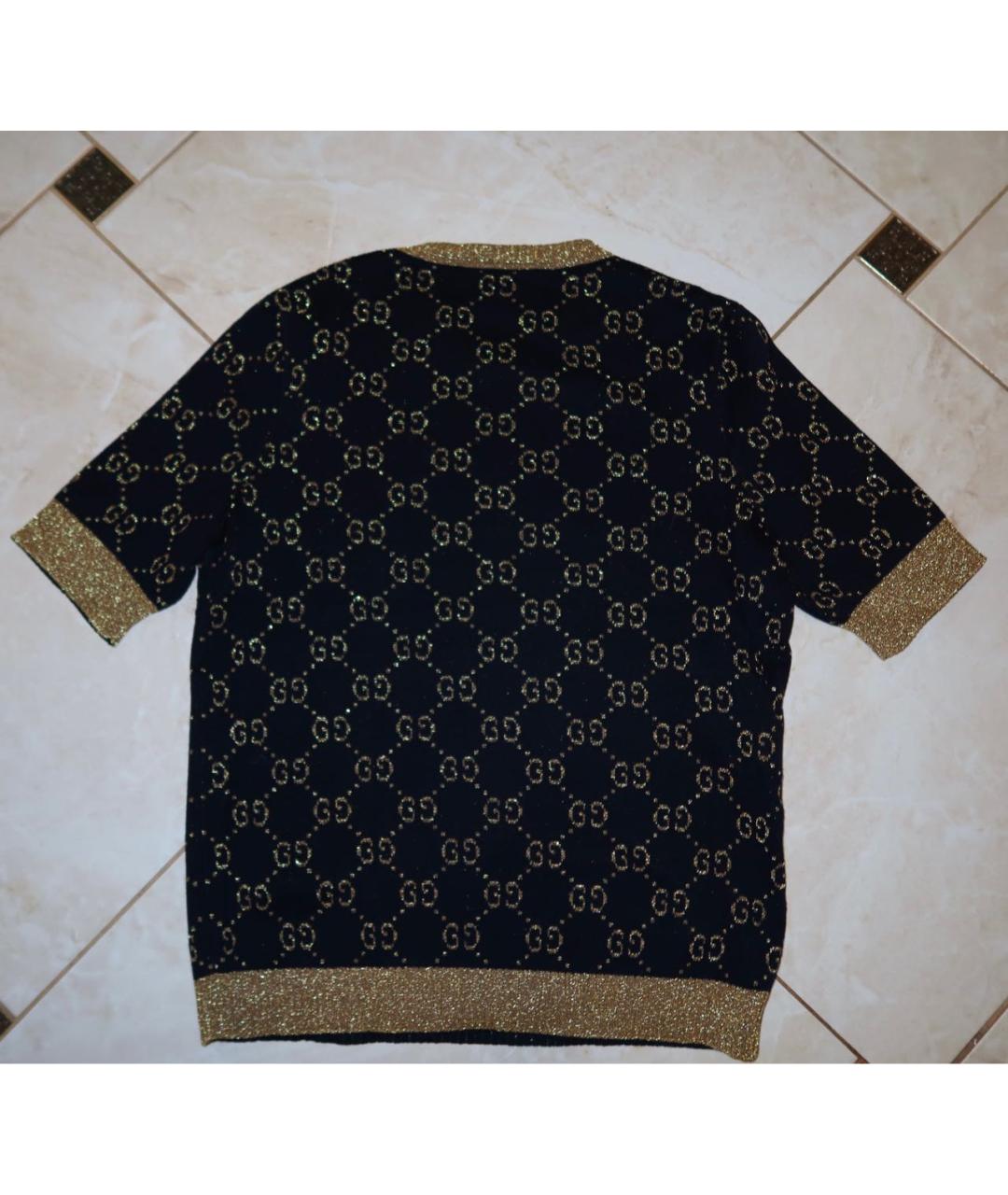 GUCCI Темно-синий шерстяной джемпер / свитер, фото 2