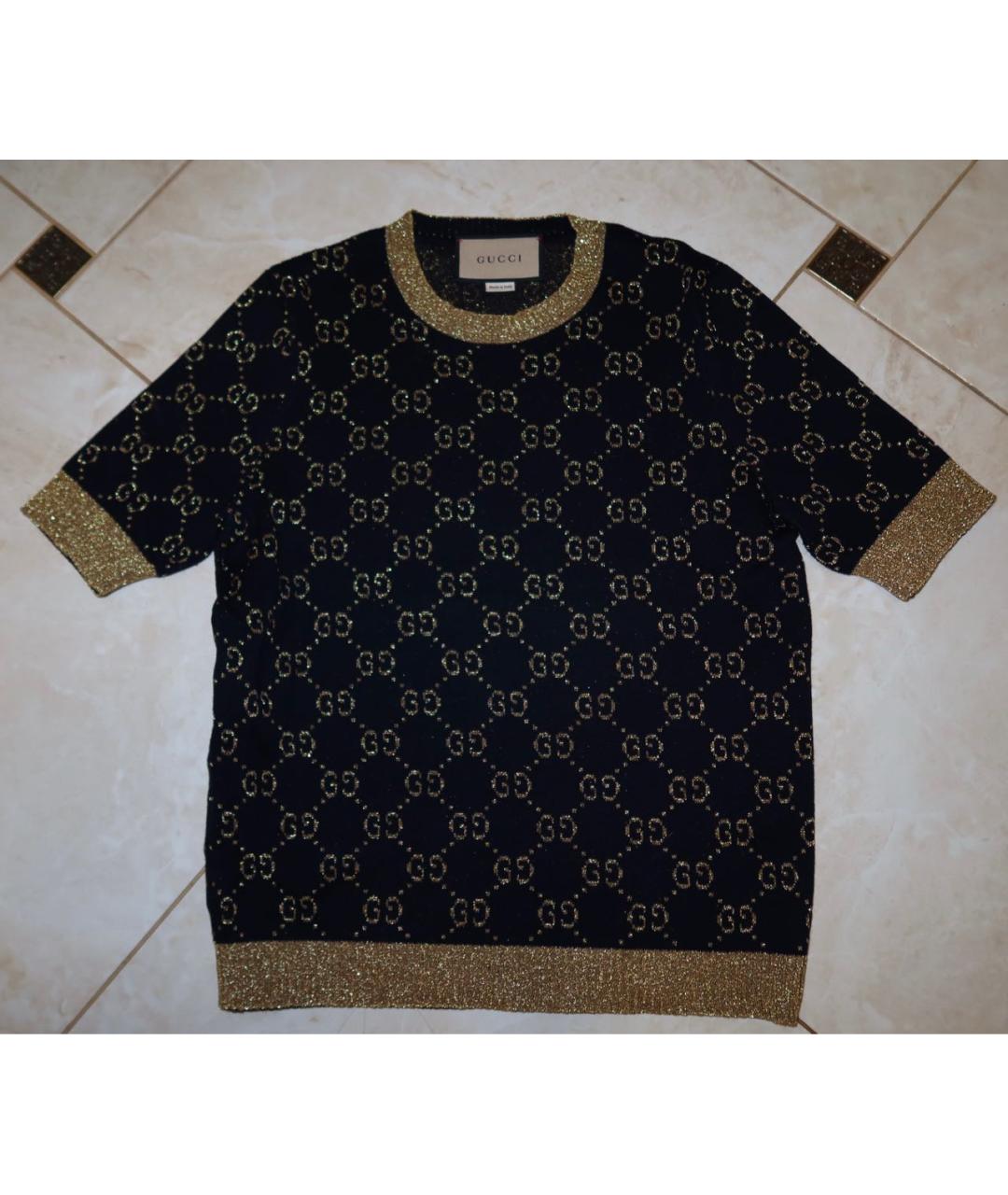 GUCCI Темно-синий шерстяной джемпер / свитер, фото 4