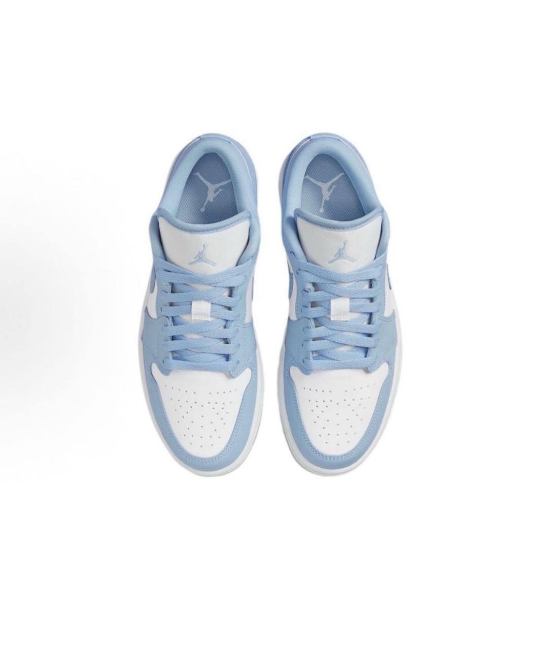 NIKE Голубые кожаные кроссовки, фото 2