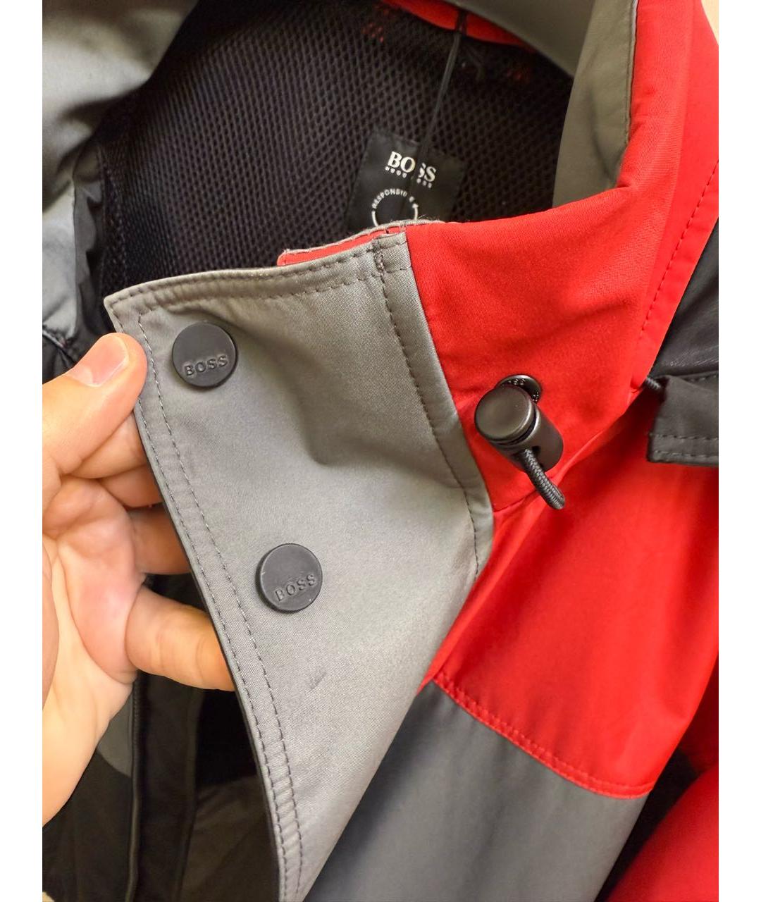 HUGO BOSS Красная полиэстеровая куртка, фото 4