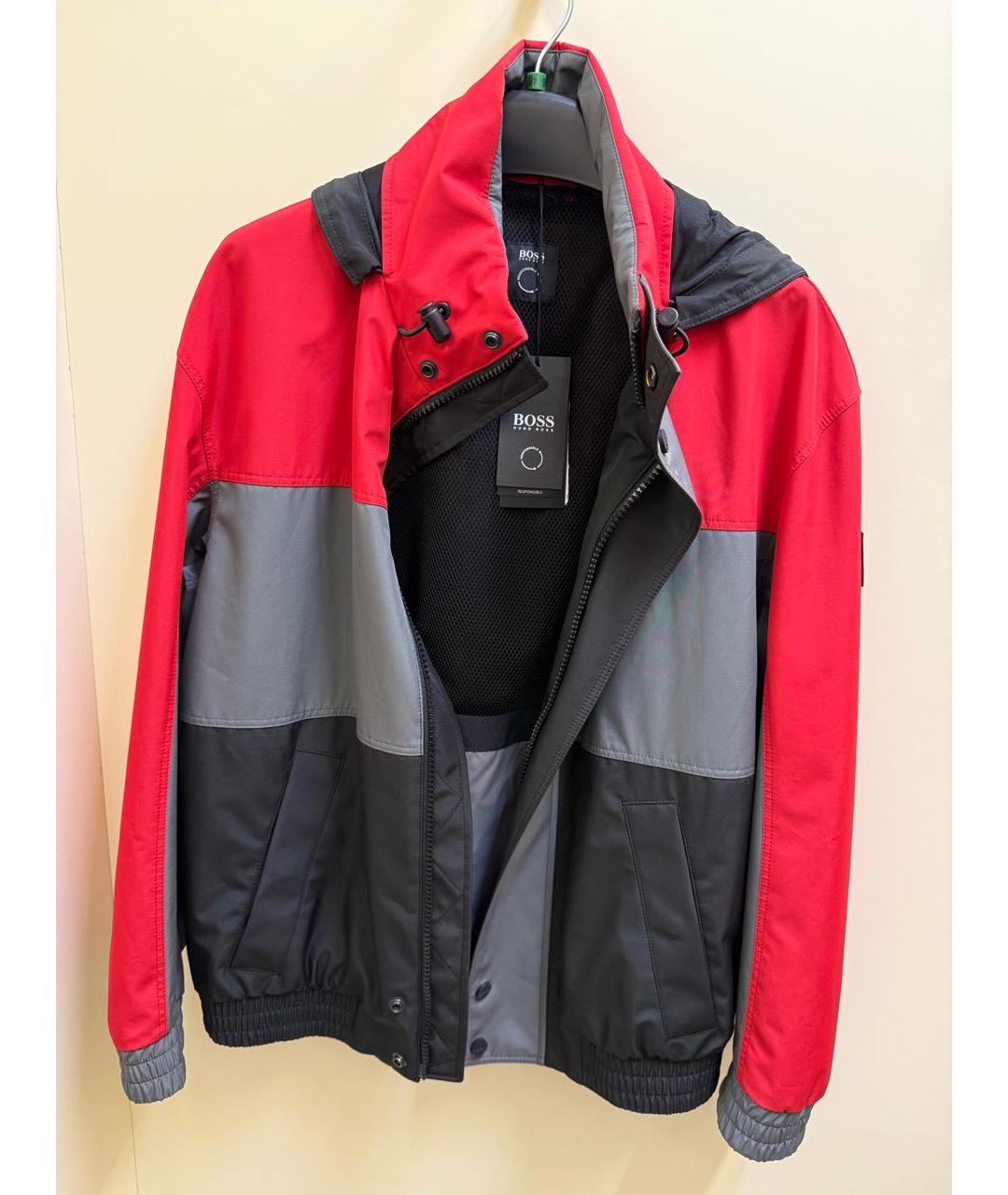 HUGO BOSS Красная полиэстеровая куртка, фото 9