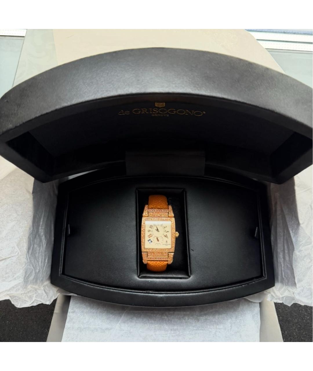 DE GRISOGONO Золотые часы из желтого золота, фото 3