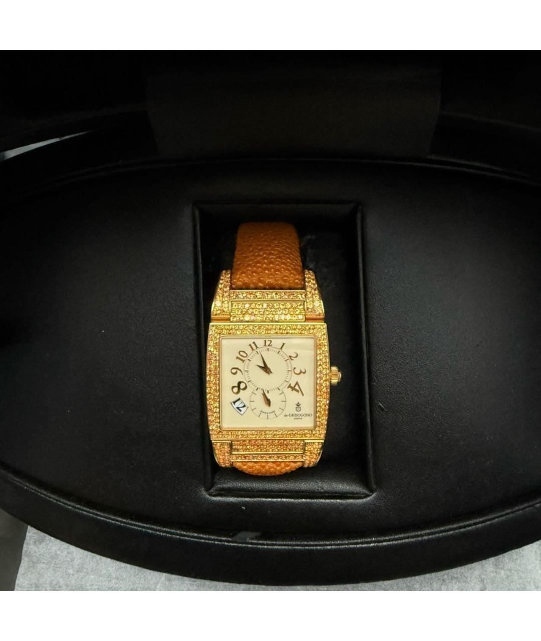DE GRISOGONO Золотые часы из желтого золота, фото 5