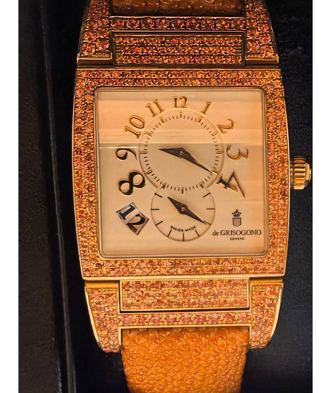 DE GRISOGONO Золотые часы из желтого золота, фото 2