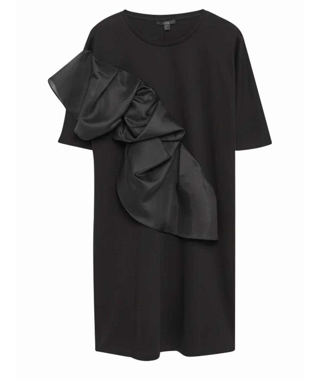 COS Черное хлопковое коктейльное платье, фото 1