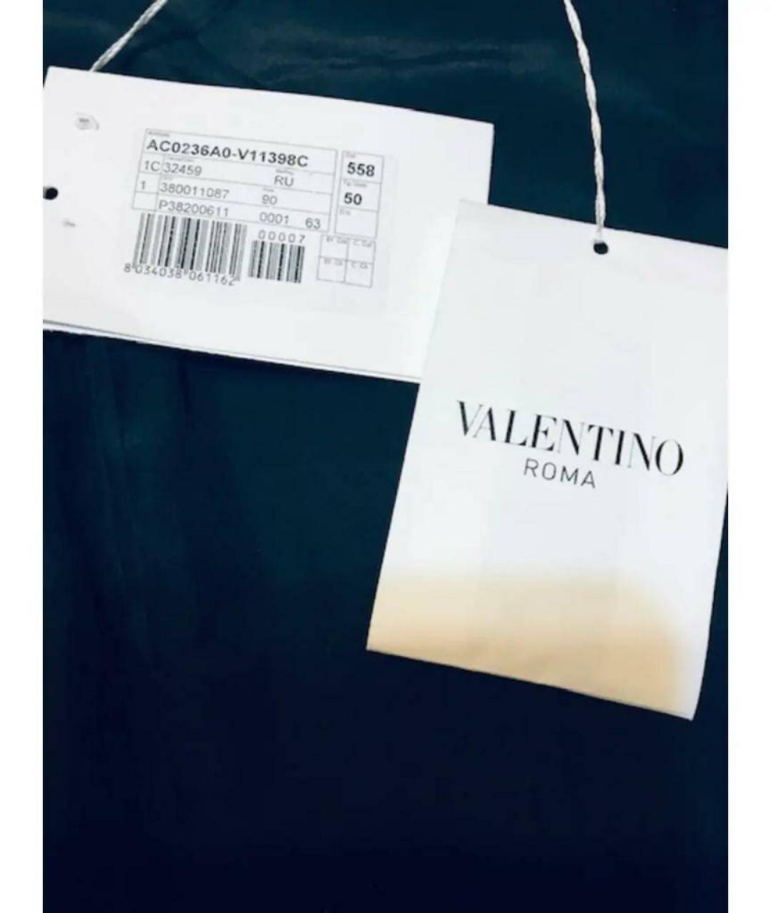 VALENTINO Синий шерстяной костюм с юбками, фото 5