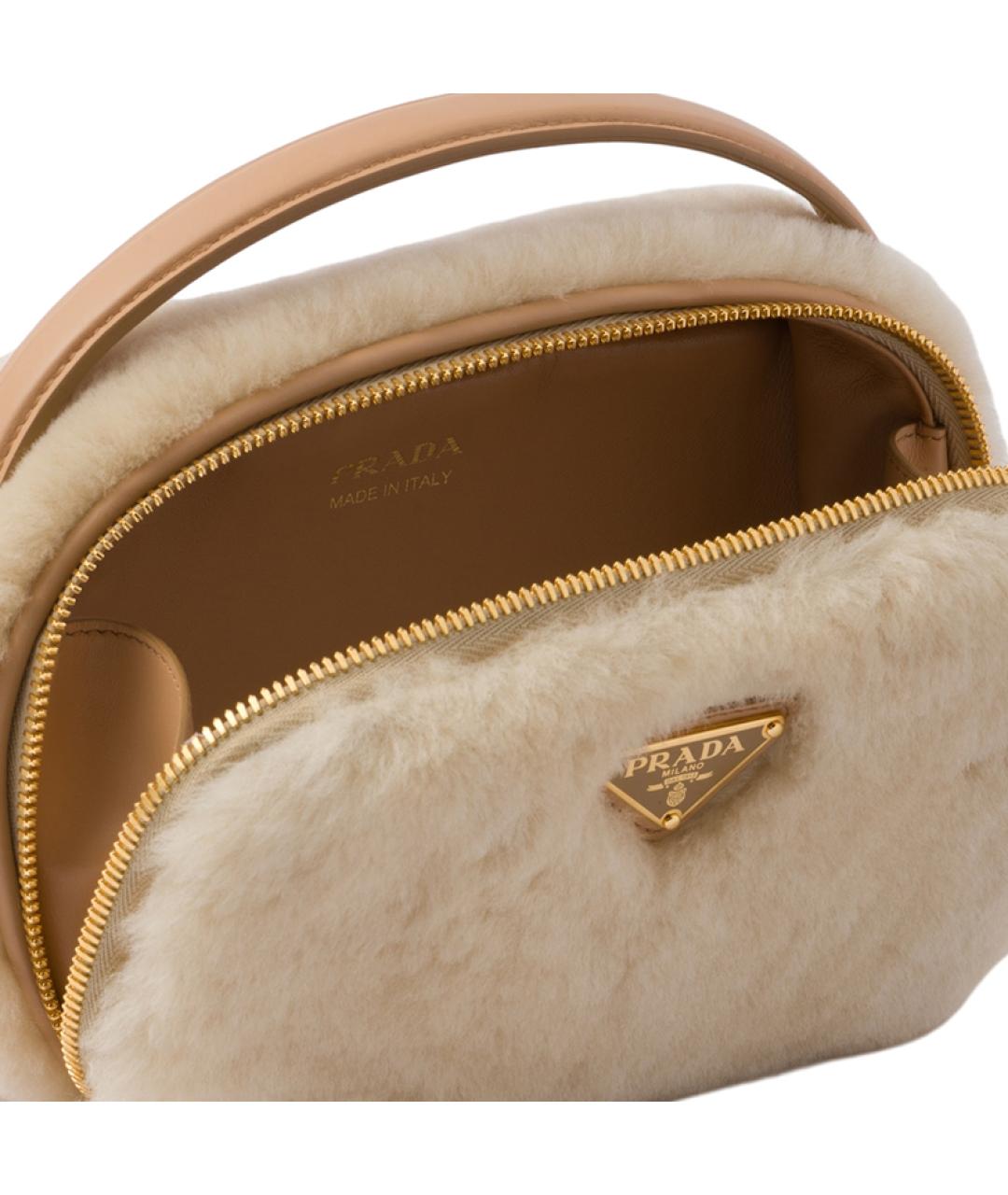 PRADA Бежевая сумка через плечо, фото 5