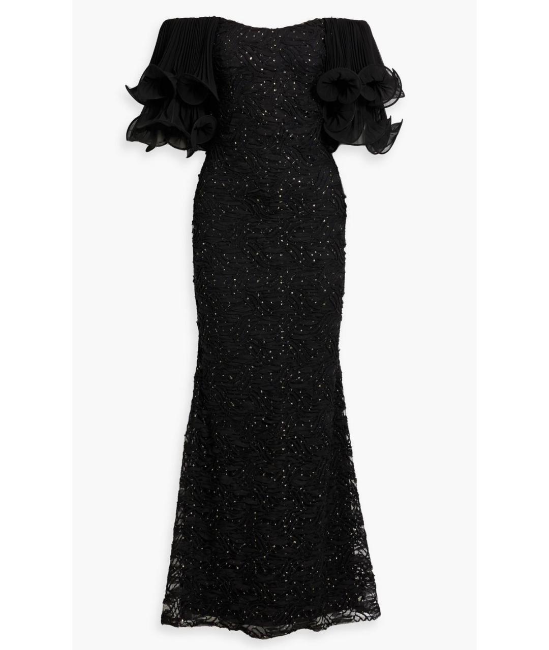 BADGLEY MISCHKA Черное коктейльное платье, фото 4