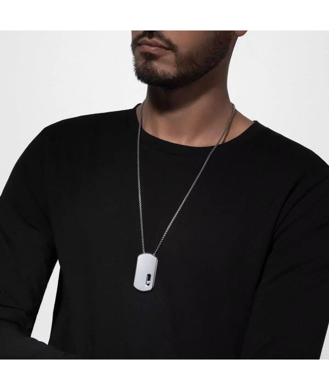 MESSIKA Серебряная цепочка/подвеска из белого золота, фото 4