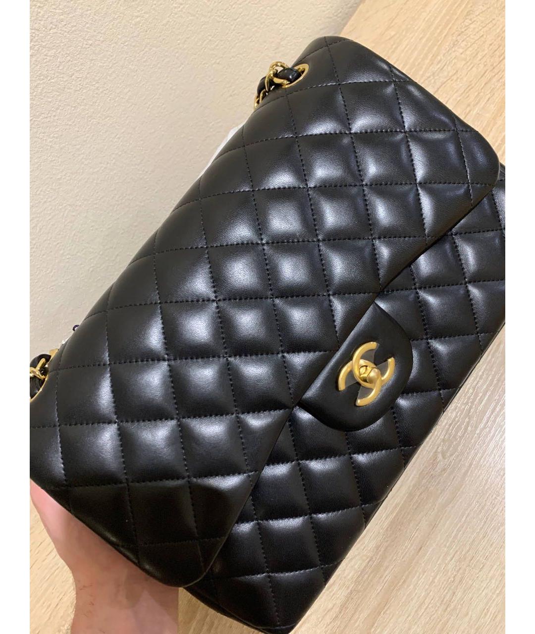 CHANEL Черная кожаная сумка через плечо, фото 4