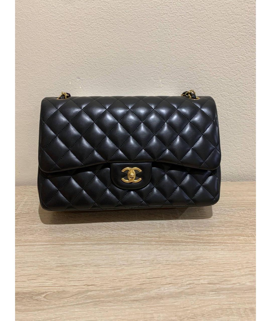CHANEL Черная кожаная сумка через плечо, фото 7