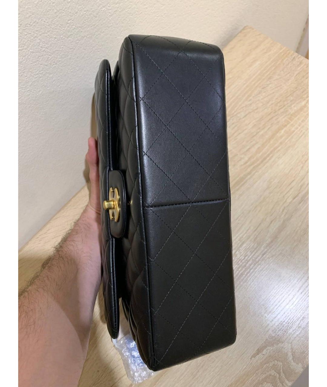 CHANEL Черная кожаная сумка через плечо, фото 3