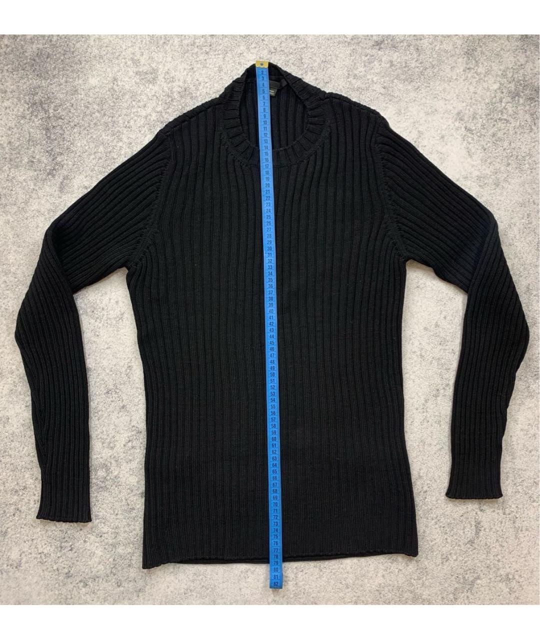 HELMUT LANG Черный шерстяной джемпер / свитер, фото 5