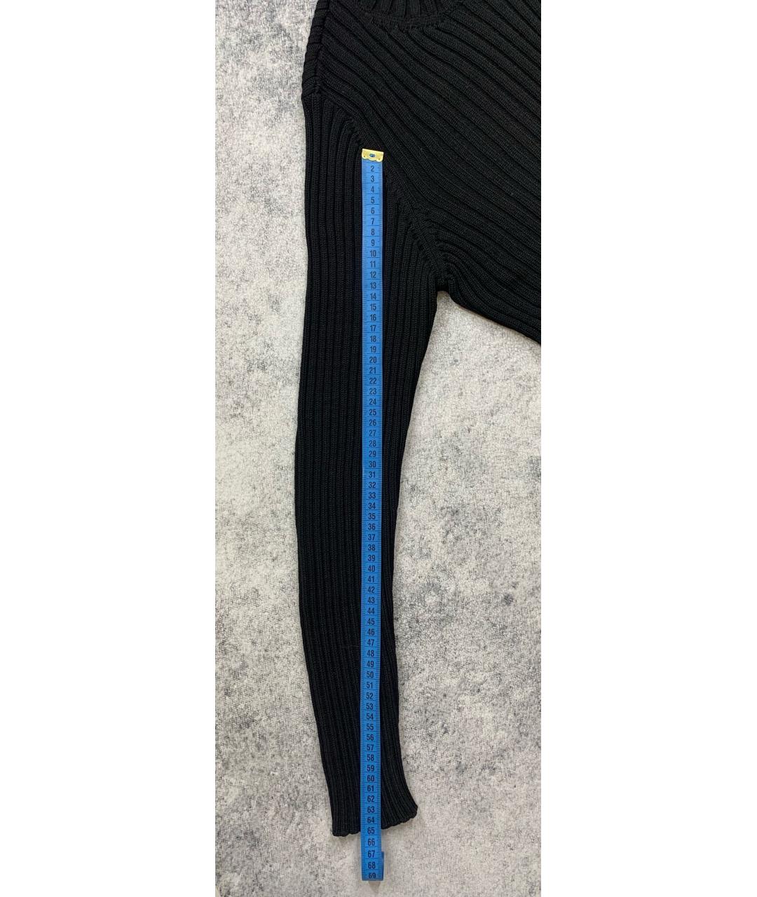 HELMUT LANG Черный шерстяной джемпер / свитер, фото 7